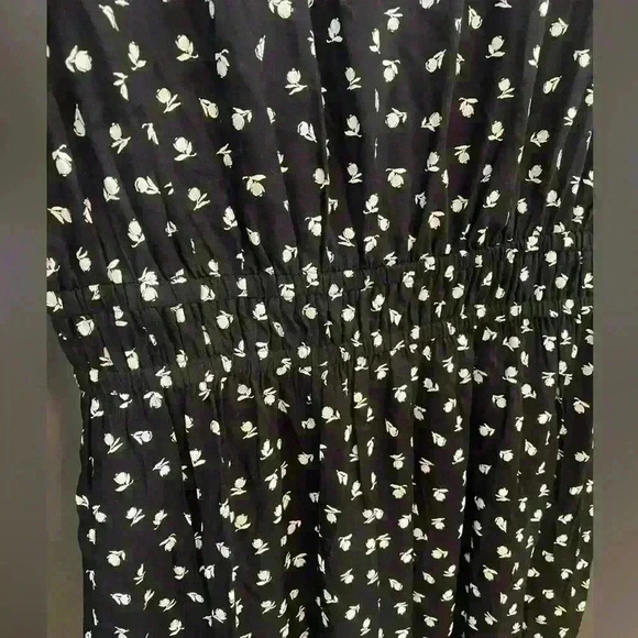 Croft & Barrow women’s black and white midi dress flowy comfortable size M - Picture 7 of 14